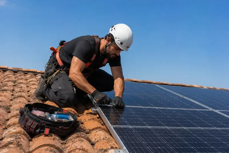 Maintenance et monitoring de panneaux solaires à Saint-Trivier-de-Courtes