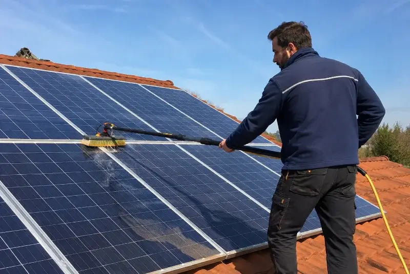 Nettoyage et entretien de panneaux solaires à Saint-Trivier-de-Courtes